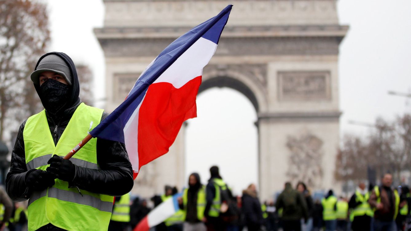 Foto: Protestas en París este sábado. (EFE)