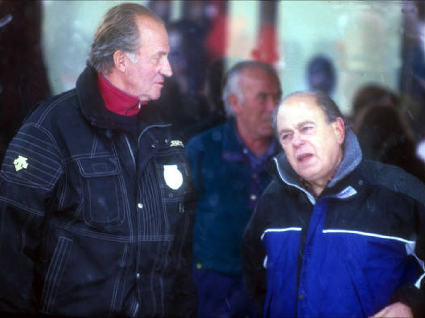 El rey Juan Carlos y Jordi Pujol.