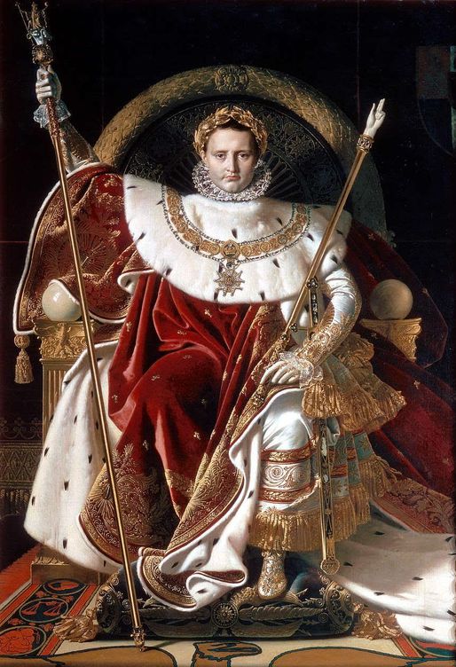 'Napoleón en su trono imperial', 1806, Museo del Ejército, París