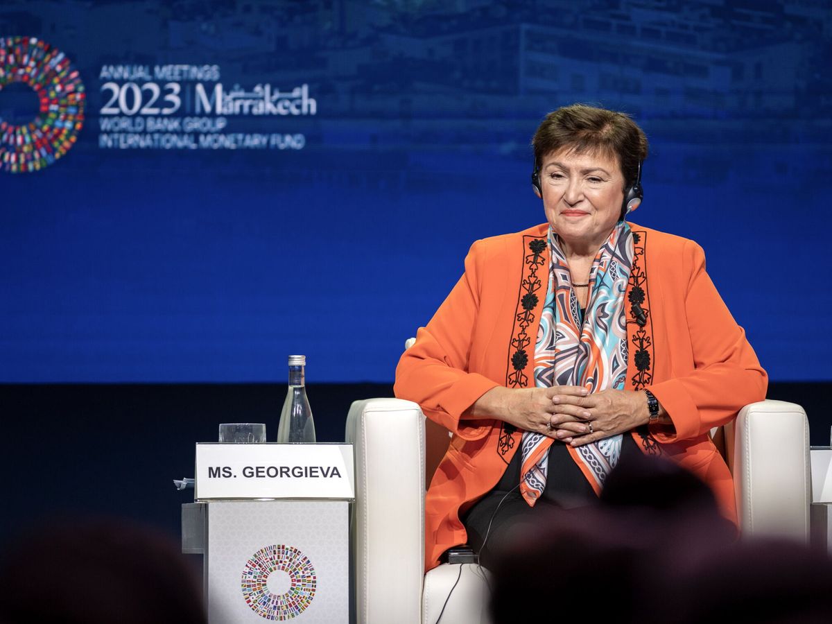 Foto: Kristalina Georgieva, la directora gerente del FMI. (EFE/EPA/Jalal Morchidi)