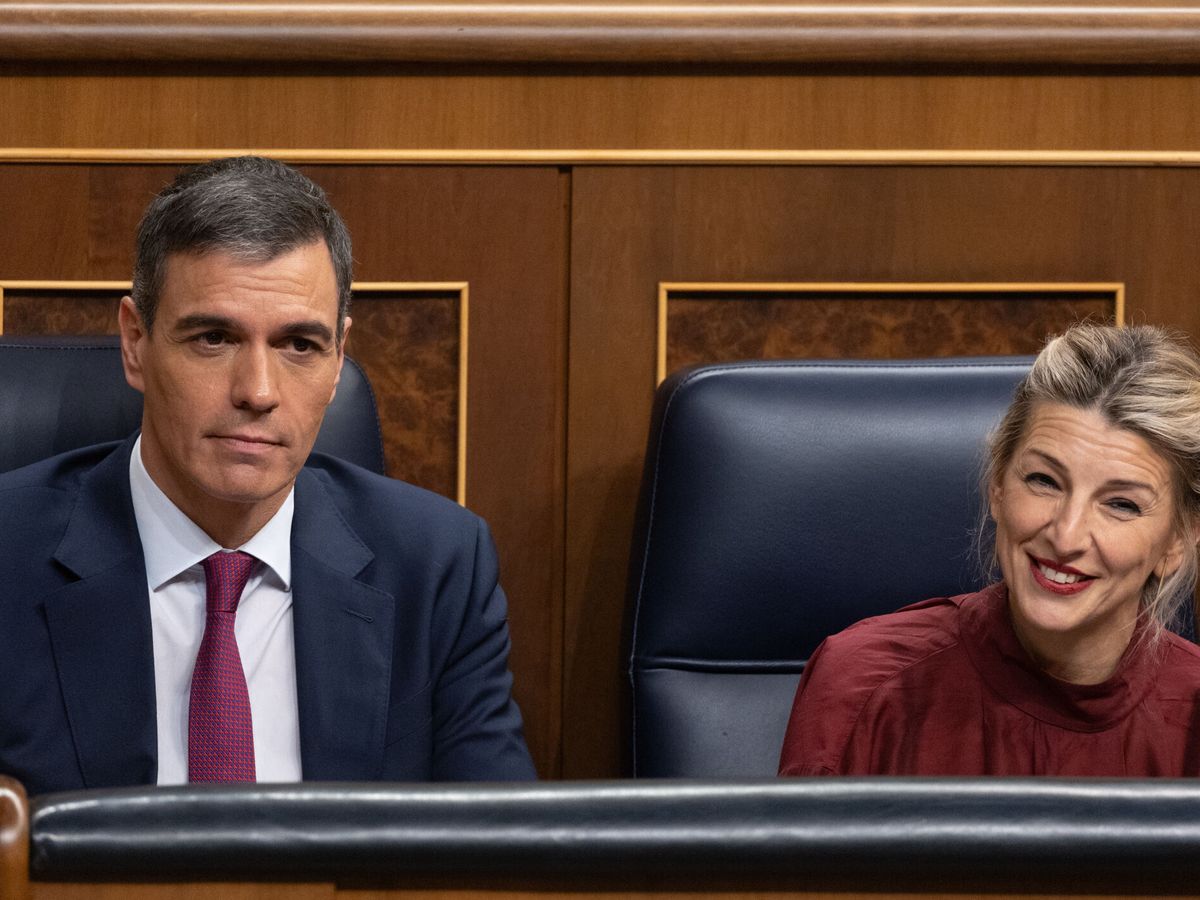 Foto: Pedro Sánchez y Yolanda Díaz en el Congreso. (EP)