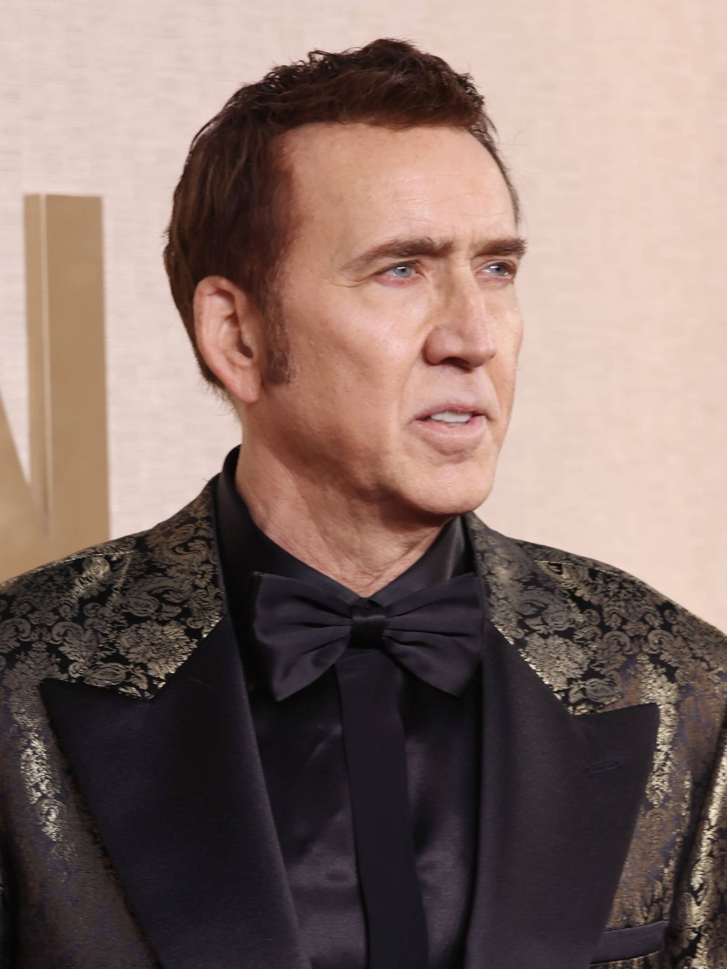 Nicolas Cage en los Globos de Oro. (Getty/Amy Sussman)