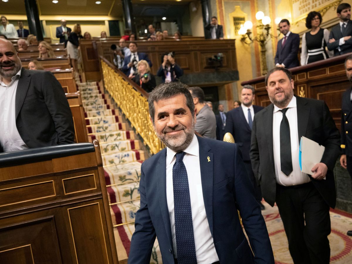 Foto: Los políticos catalanes presos, Jordi Sànchez y Oriol Junqueras. (EFE)