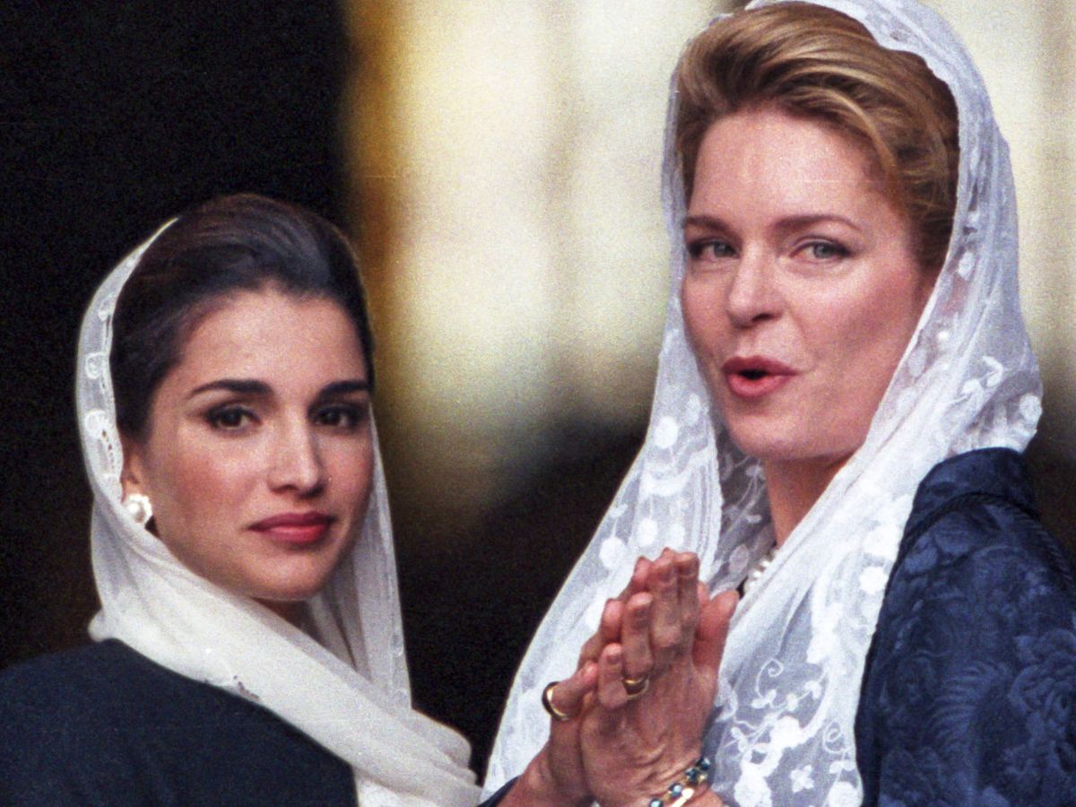 Foto: La reina Rania y la reina Noor. (Getty)