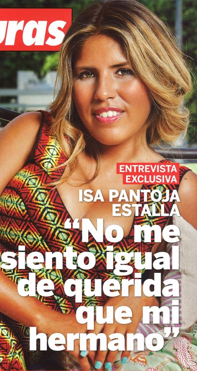 Isa Pantoja en la portada de 'Lecturas'
