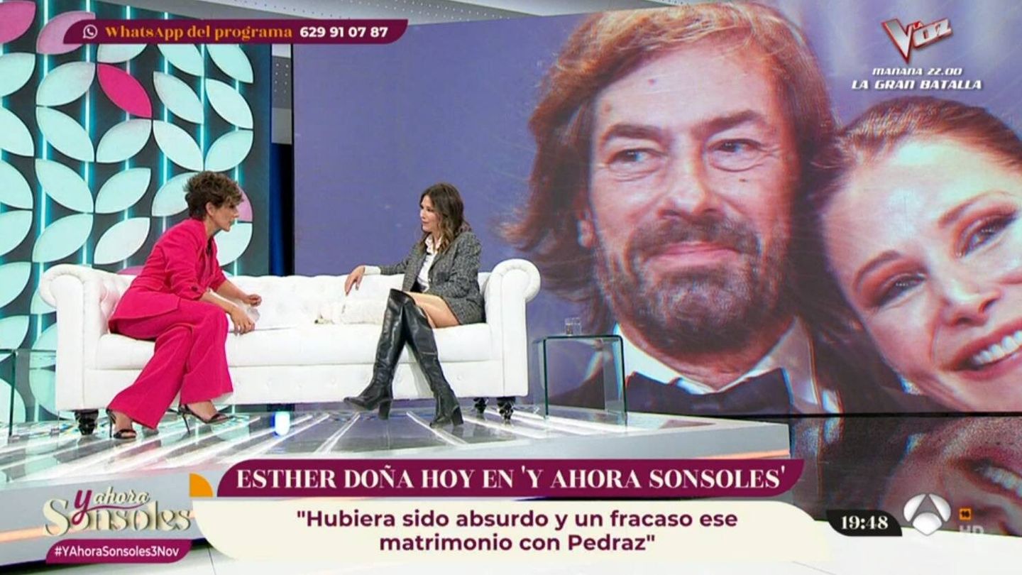 Sonsoles Ónega entrevista a Esther Doña. (Mediaset España)