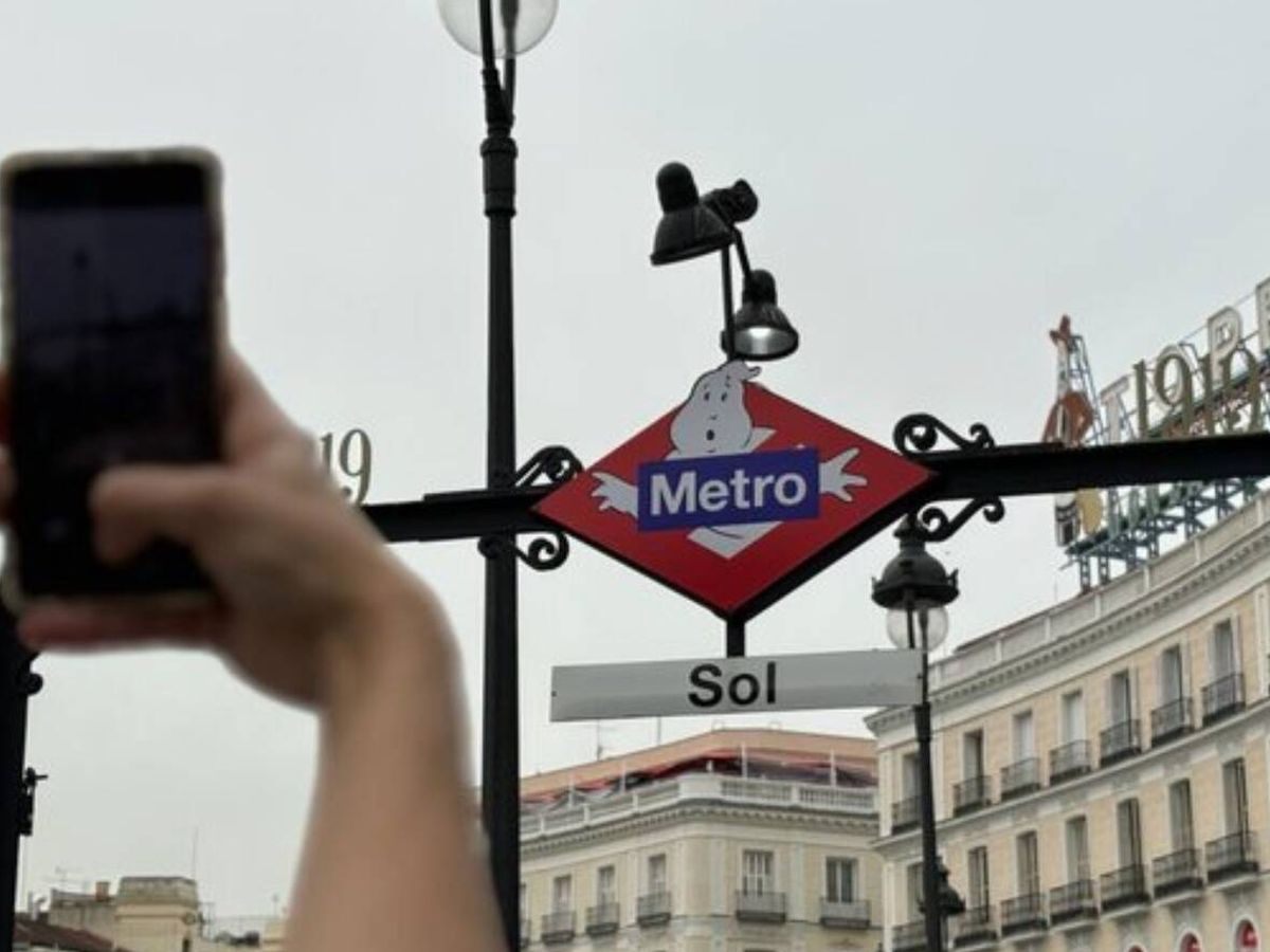 Foto: El logo de la estación de metro de Sol. (Metro de Madrid)