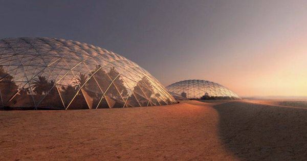 Foto: Así es como el Gobierno de Dubái planea que sea la ciudad marciana. (Dubái)