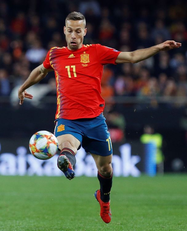 Canales, el 23 de marzo de 2019, durante su debut (ante Noruega) con la selección española absoluta. (Efe)