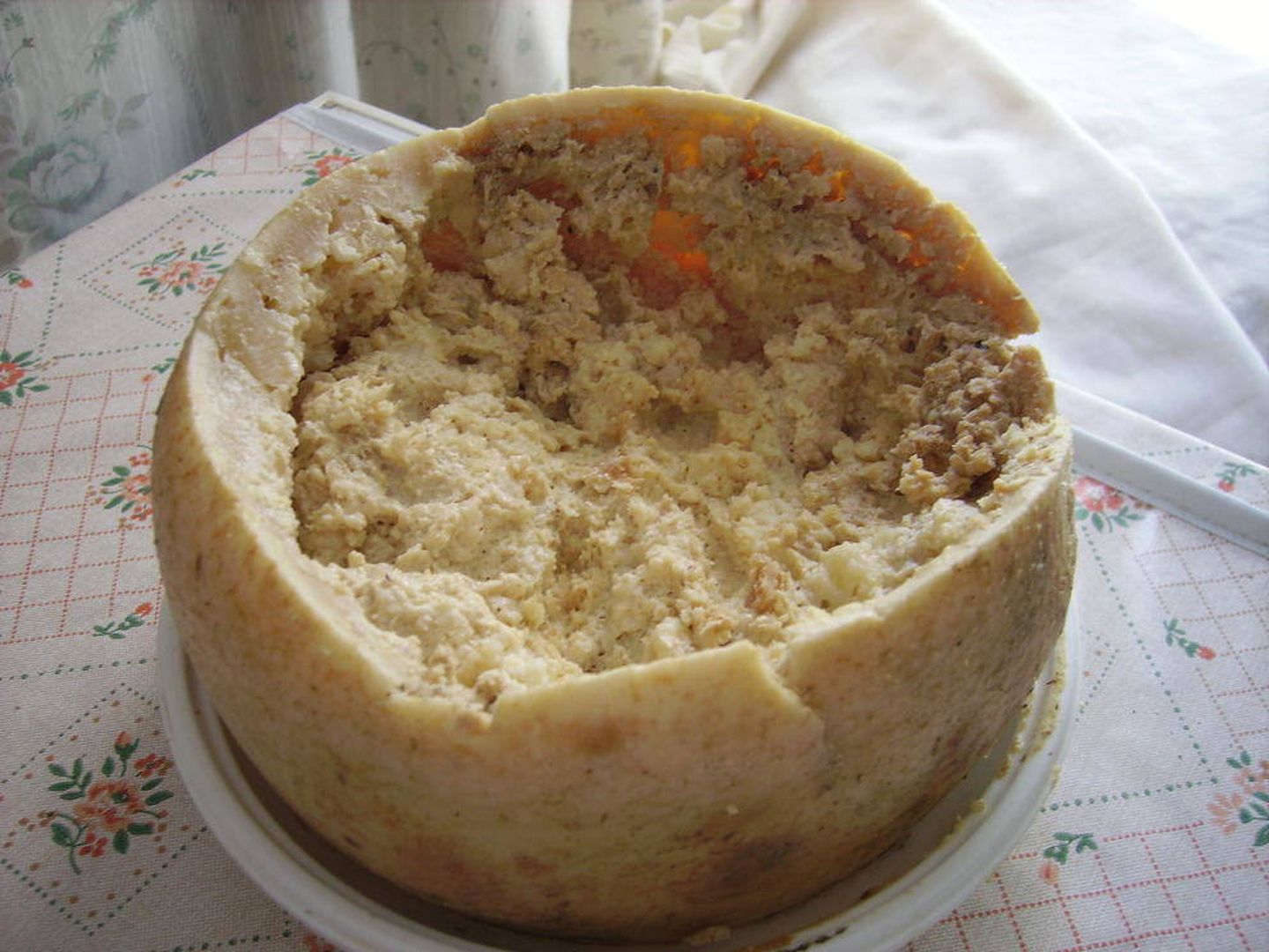 El casu marzu, un queso tradicional de la gastronomía sarda. (CC/Shardan)