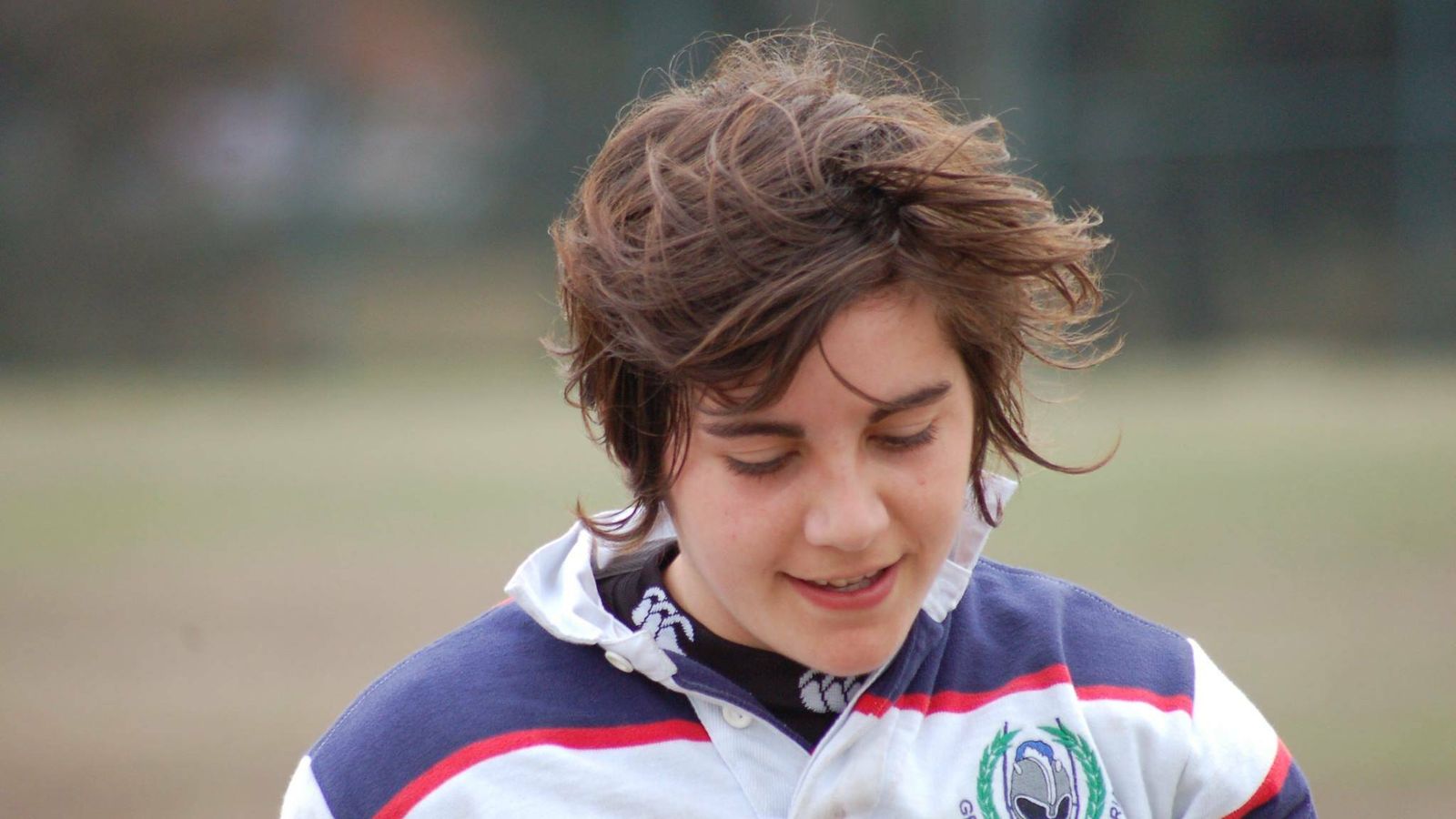 Patricia García, en su primer equipo de rugby, Geografía e Historia. (UCM Rugby)