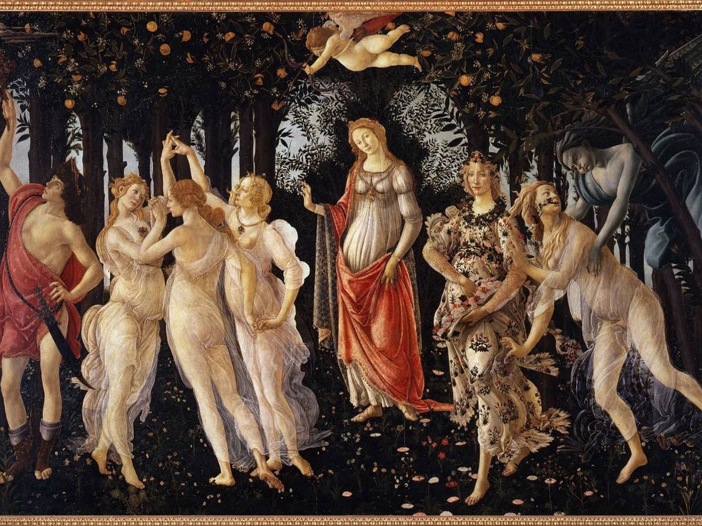 'La primavera', Sandro Botticelli, 1478. Galleria degli Uffizi.