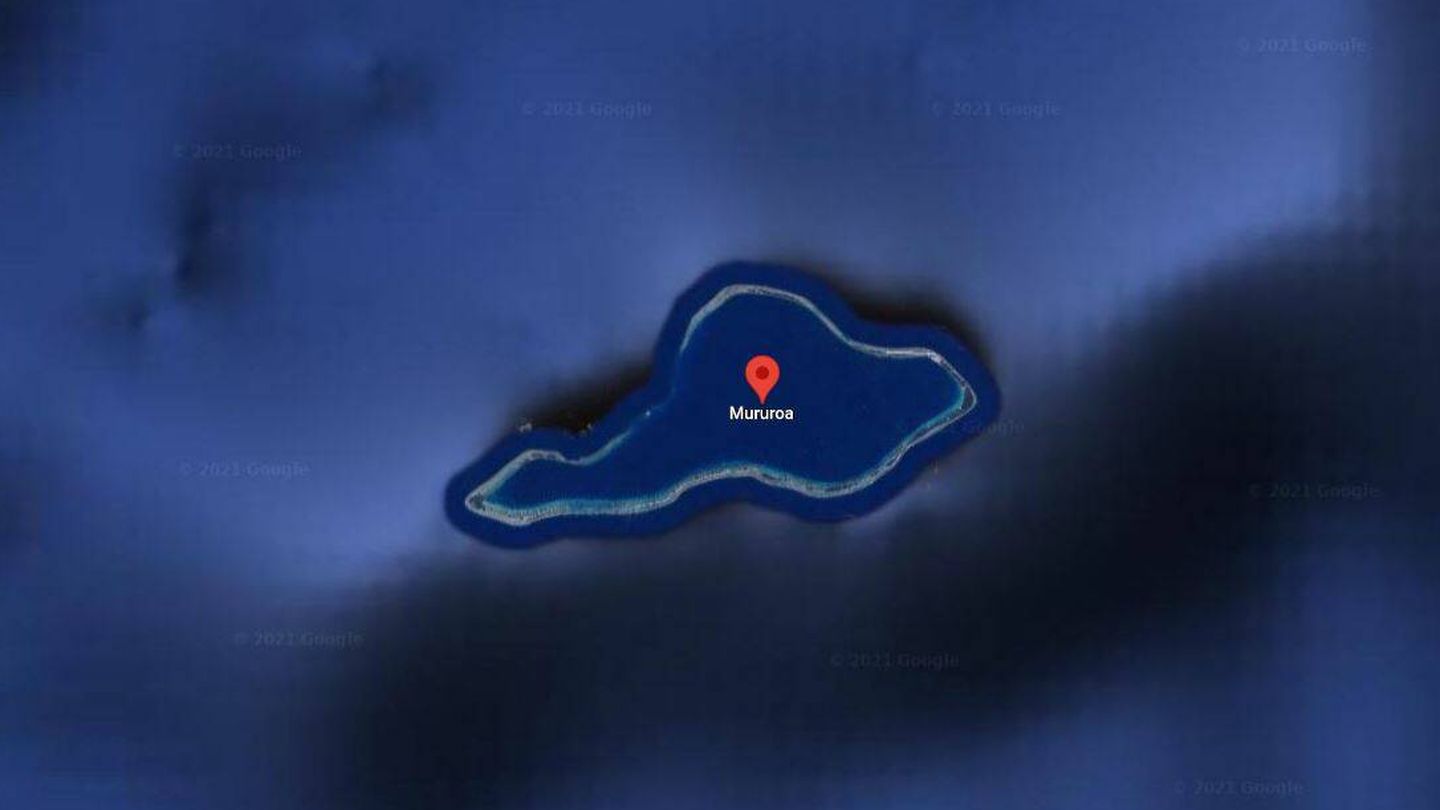 Isla de Moruroa. (Google Maps)