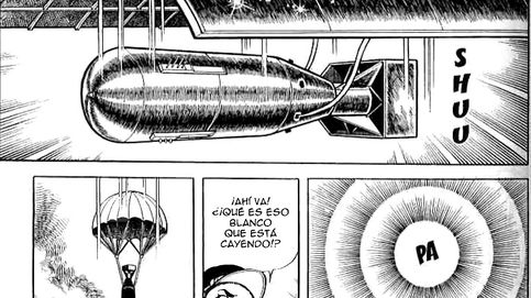 El manga que lanza la bomba sobre Hiroshima cada día