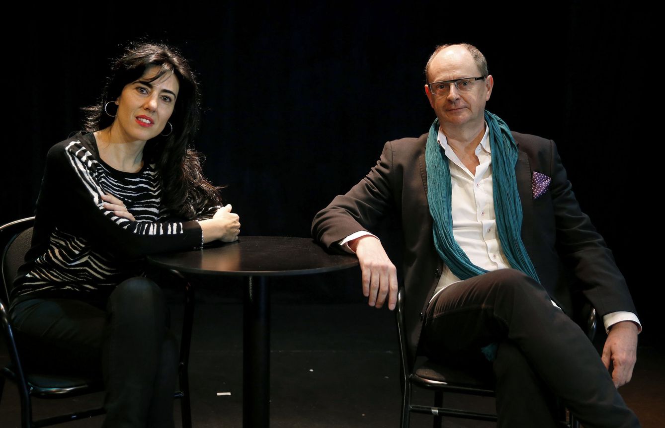 Raquel Lanseros y Fernando Marías en la presentación de 'Versex' (Efe)