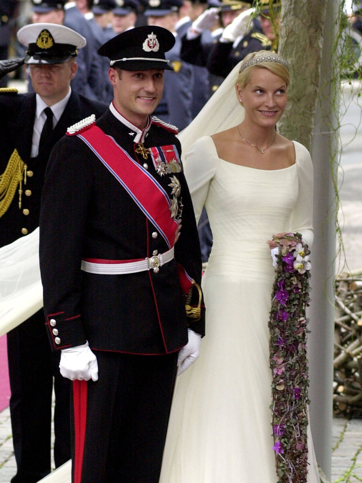 Haakon y Mette-Marit, en su boda. (Getty/Anthony Harvey)