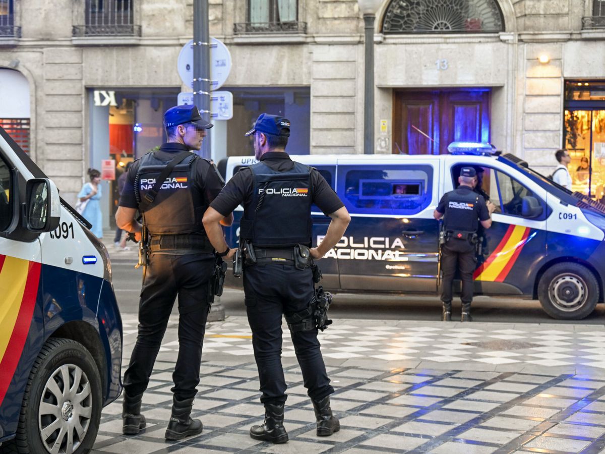 Foto: Imagen de archivo de agentes de la Policía Nacional en Granada. (EFE/Miguel Ángel Molina)