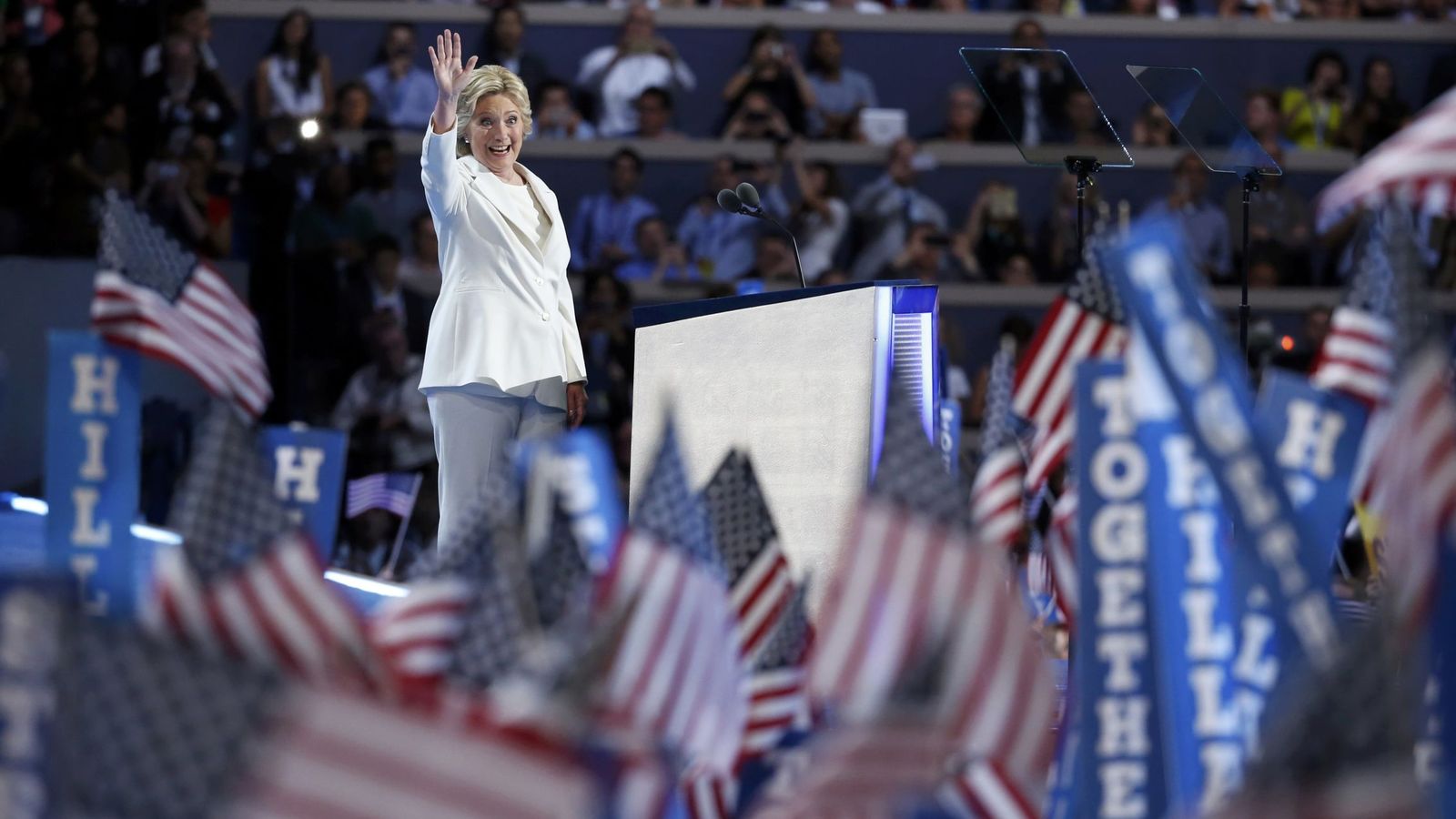 Foto: Hillary Clinton durante la convención demócrata. (Reuters)