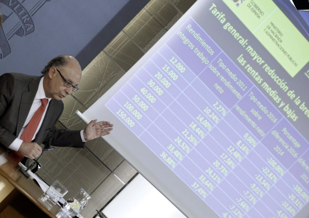 Foto: Montoro explica la reforma fiscal (EFE)