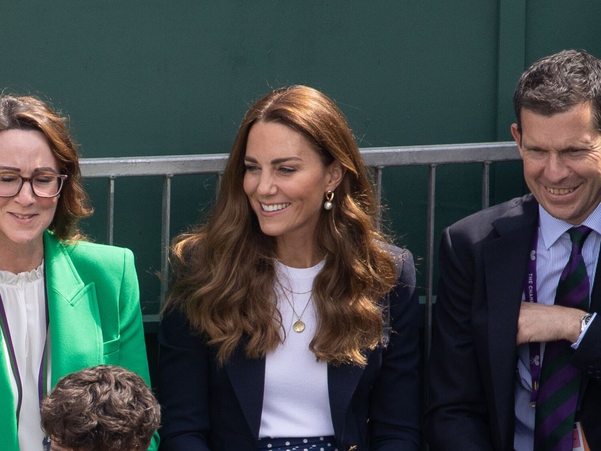 Foto: La duquesa de Cambridge, este viernes en Wimbledon. (Reuters)