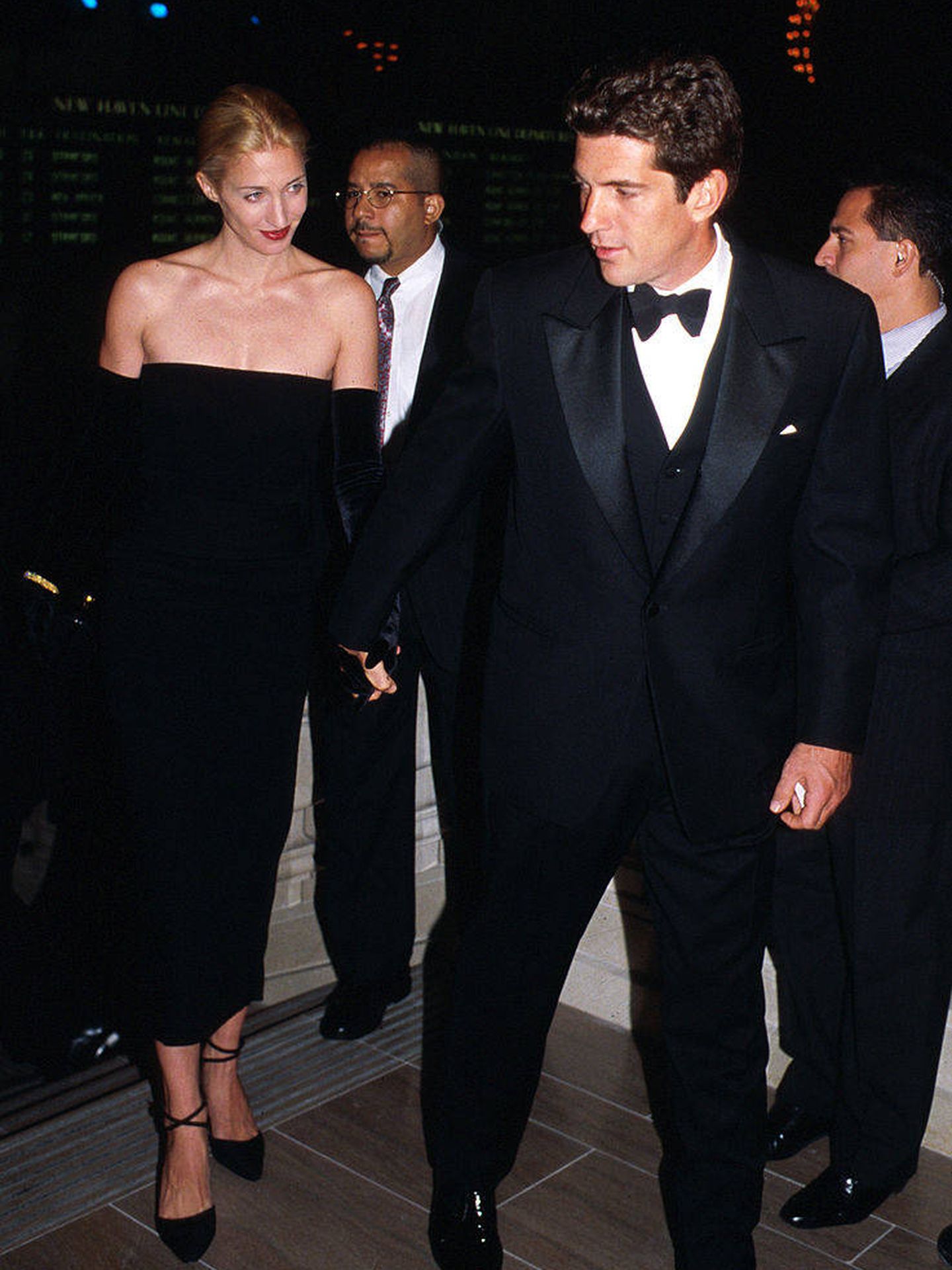 John F. Kennedy y su mujer en el año 1998. (Getty)