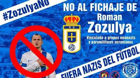 La afición del Oviedo no quiere a Zozulya: El nazismo no contempla el respeto
