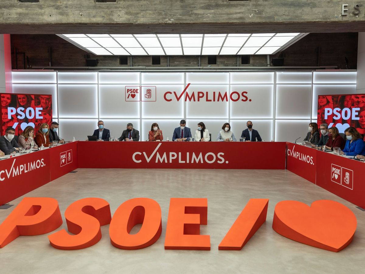 Foto: Ejecutiva Federal del PSOE celebrada en febrero. (EFE/Rodrigo Jiménez)