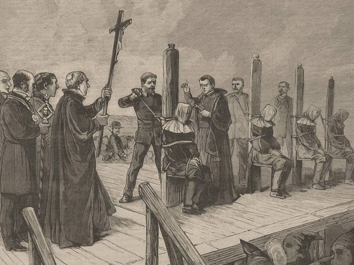 Foto: La ejecución de los anarquistas de Jerez (Le Progrès Illustré - 1892)