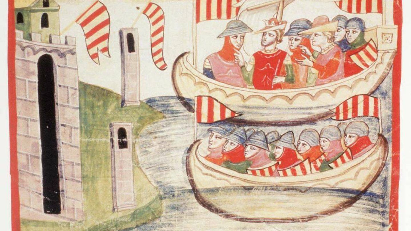 Pedro III de Aragón llega a Sicilia en las famosas 'Vísperas Sicilianas'. (Wikimedia)