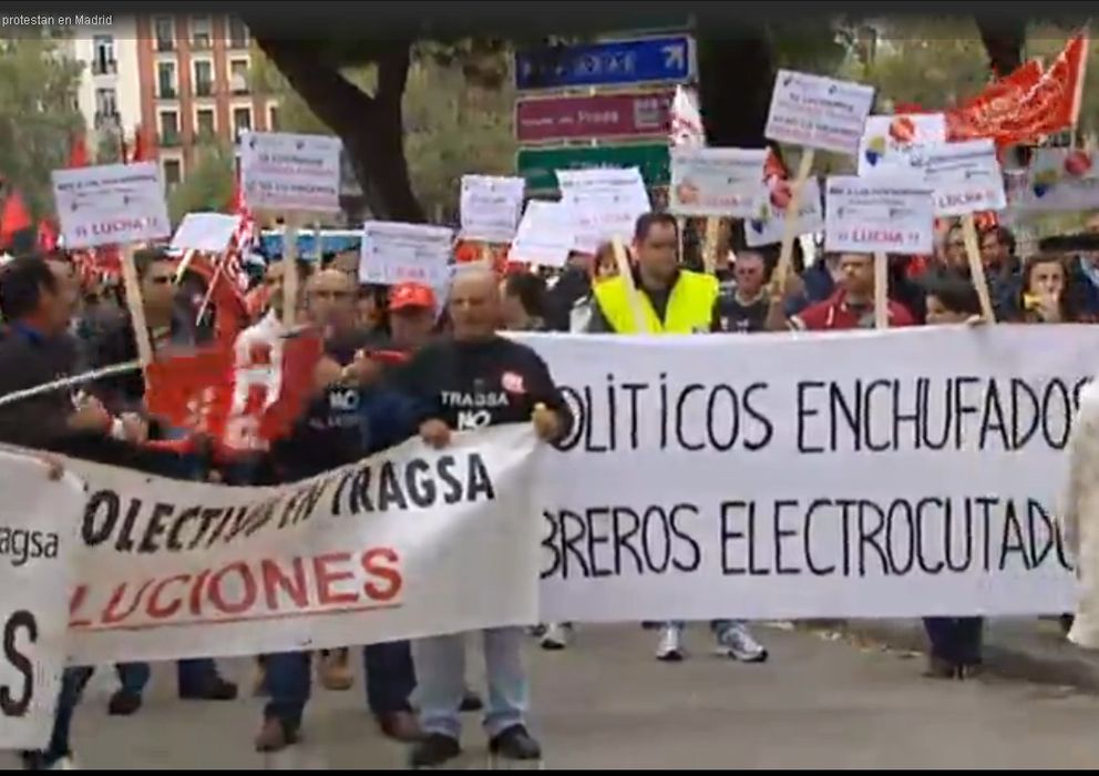 Foto: Trabajadores de Tragsa se manifiestan en Madrid (Atlas)