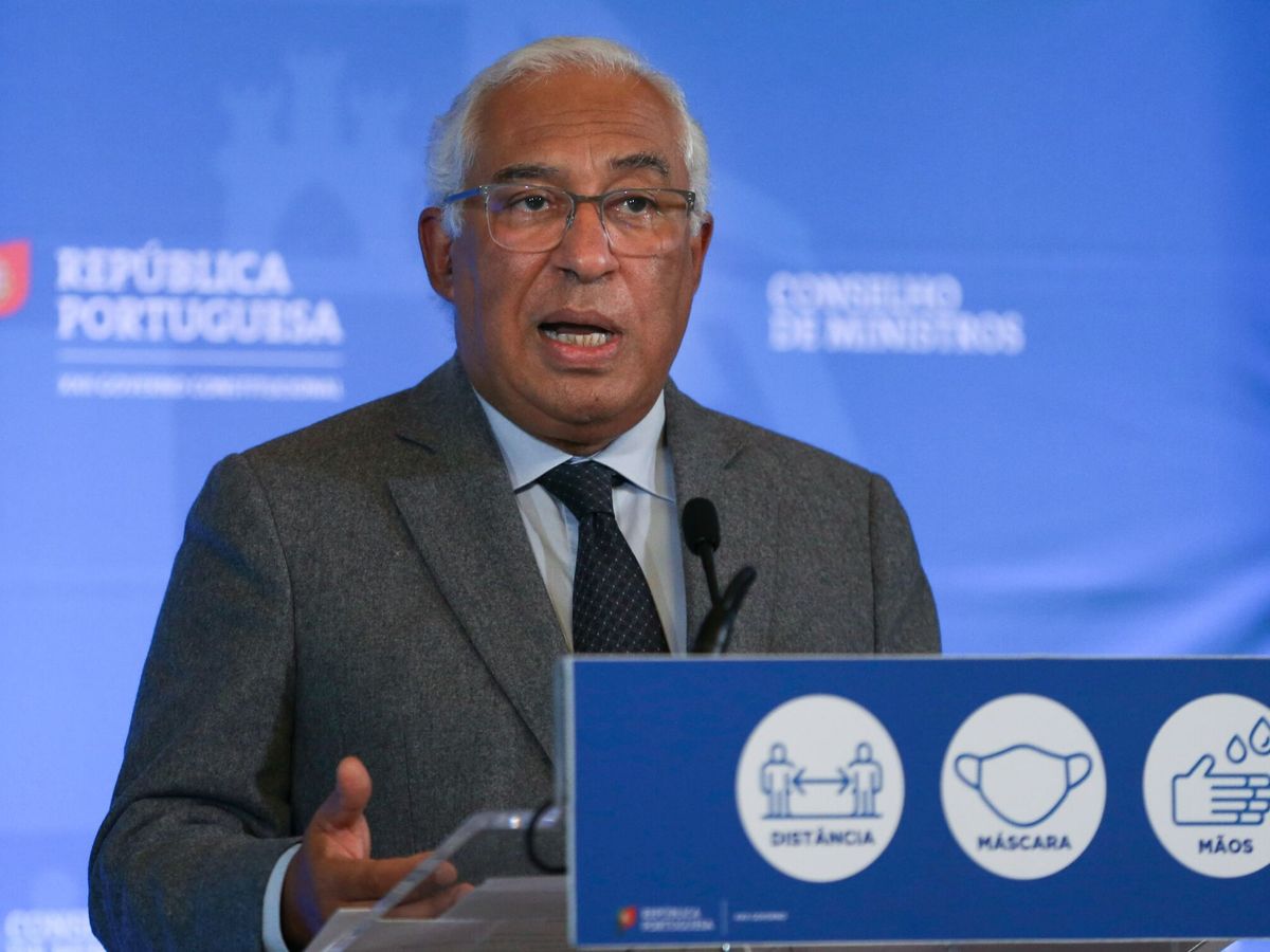 Foto: El primer ministro portugués, António Costa, anuncia las nuevas medidas contra el coronavirus. (EFE/Manuel de Almeida)