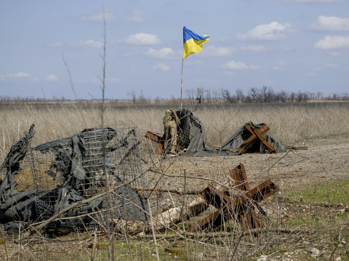 Foto: Imagen de la guerra de Ucrania. (EFE/Sergey Vaganov)