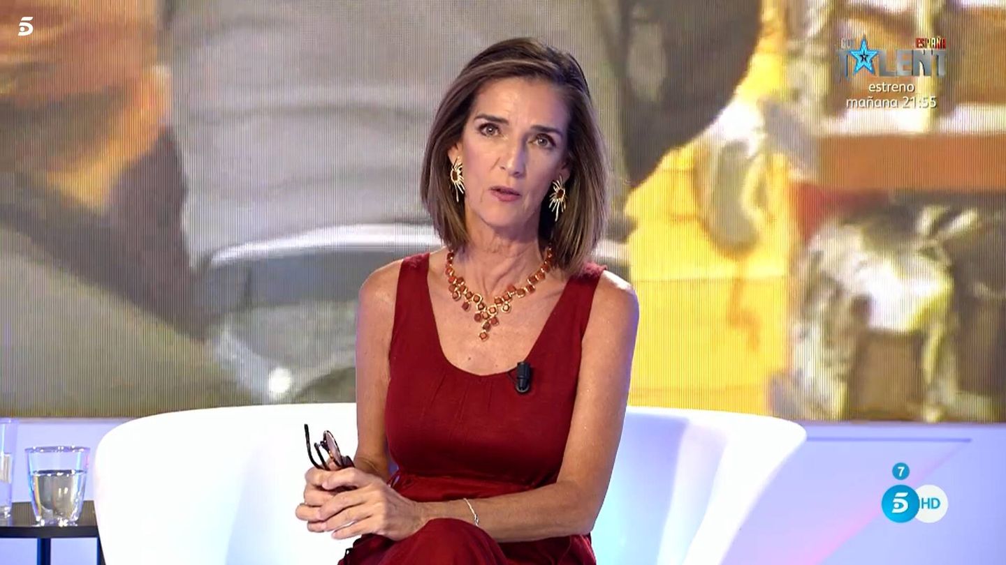 Paloma García-Pelayo, en 'Cristina de Borbón'. (Mediaset)