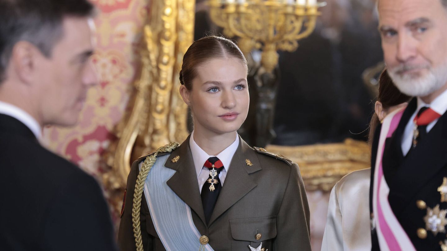 Leonor, durante la Pascua Militar de 2024. (Gtres)
