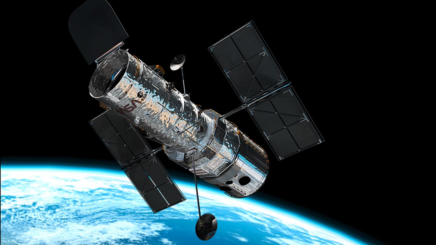 El telescopio Hubble.
