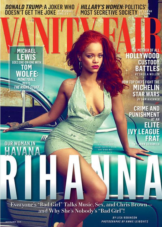 Rihanna en la portada de 'Vanity Fair'.