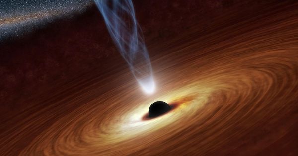 Foto: Ilustración agujero negro supermasivo (Foto: Reuters)