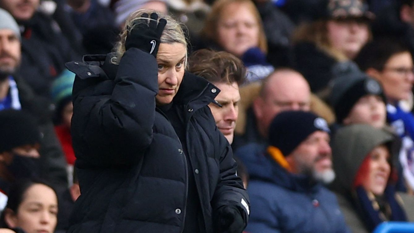Foto: La entrenadora del Chelsea, durante un encuentro. (Reuters/Matthew Childs)