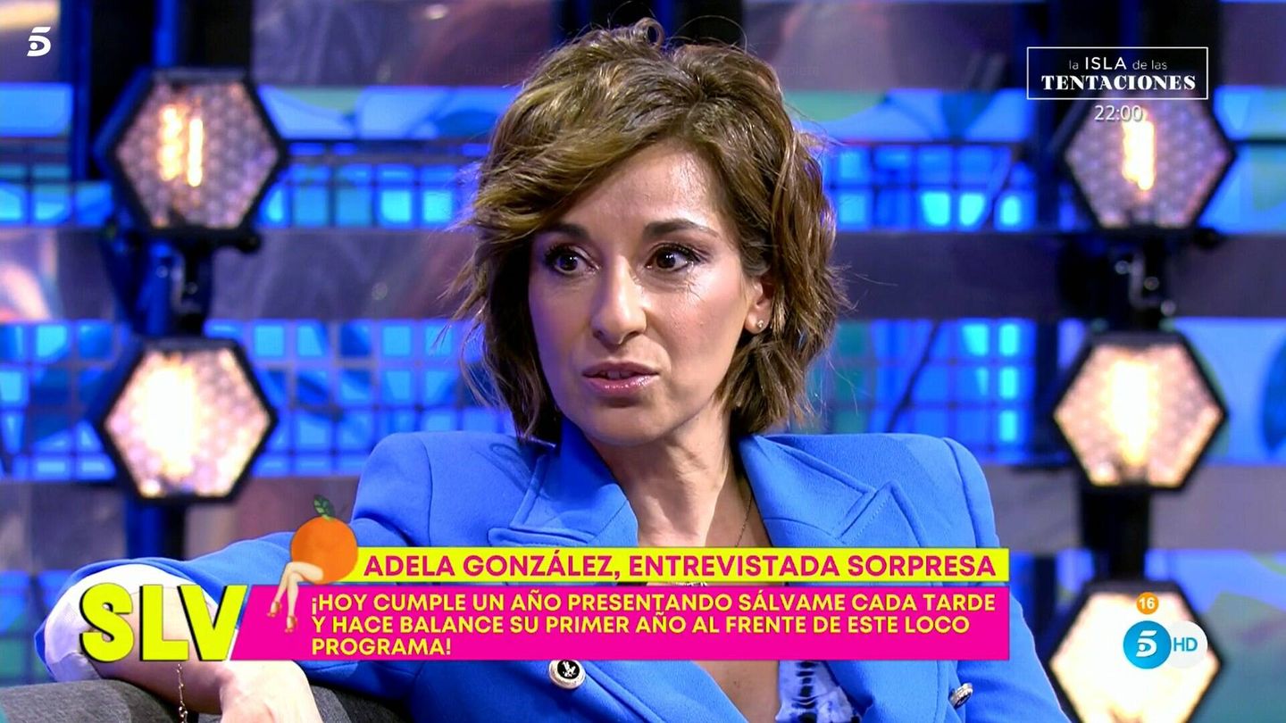 Adela González, en 'Sálvame'. (Telecinco)