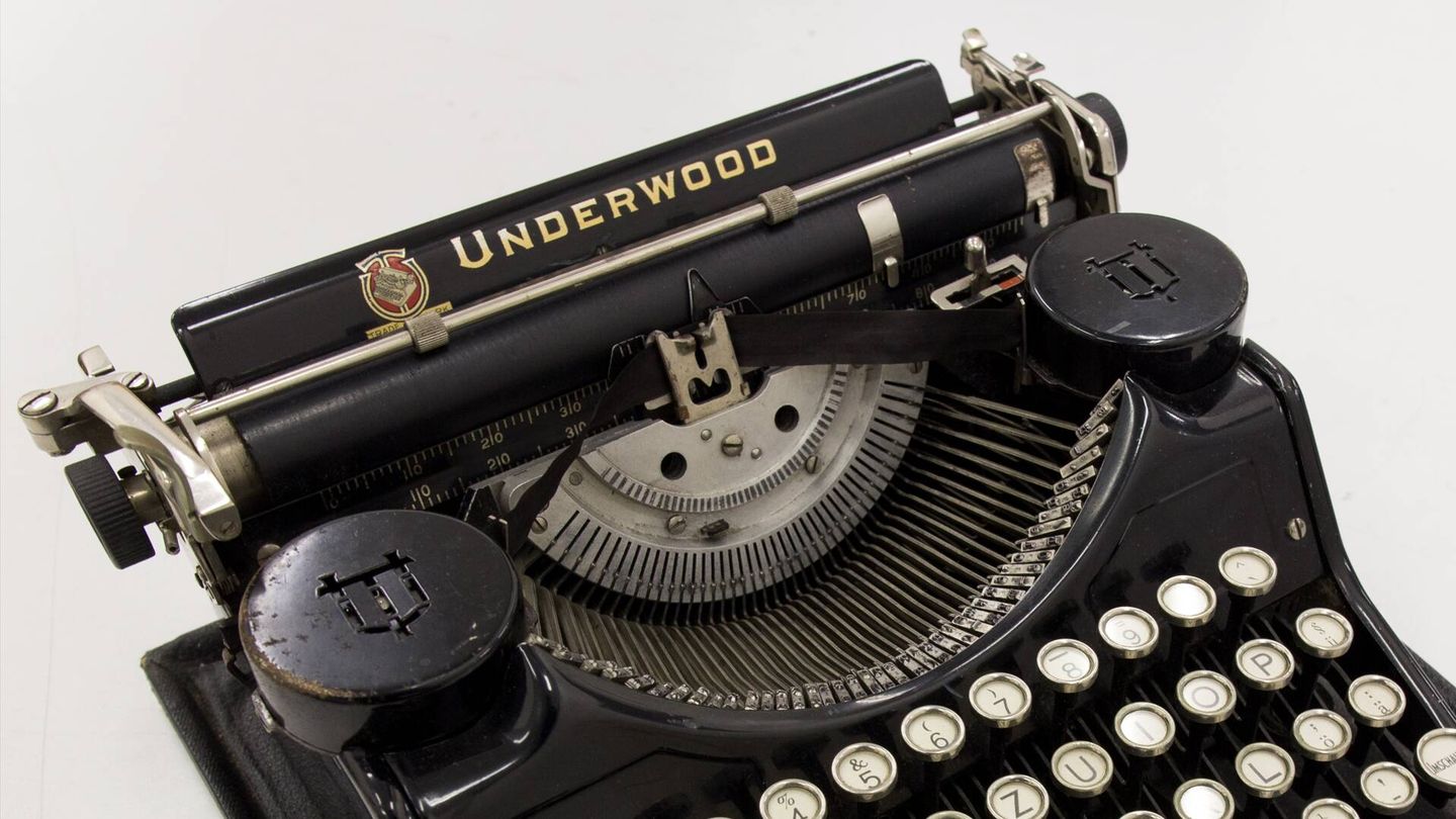 Máquina de escribir Underwood, una joya en sí misma. (Cortesía)