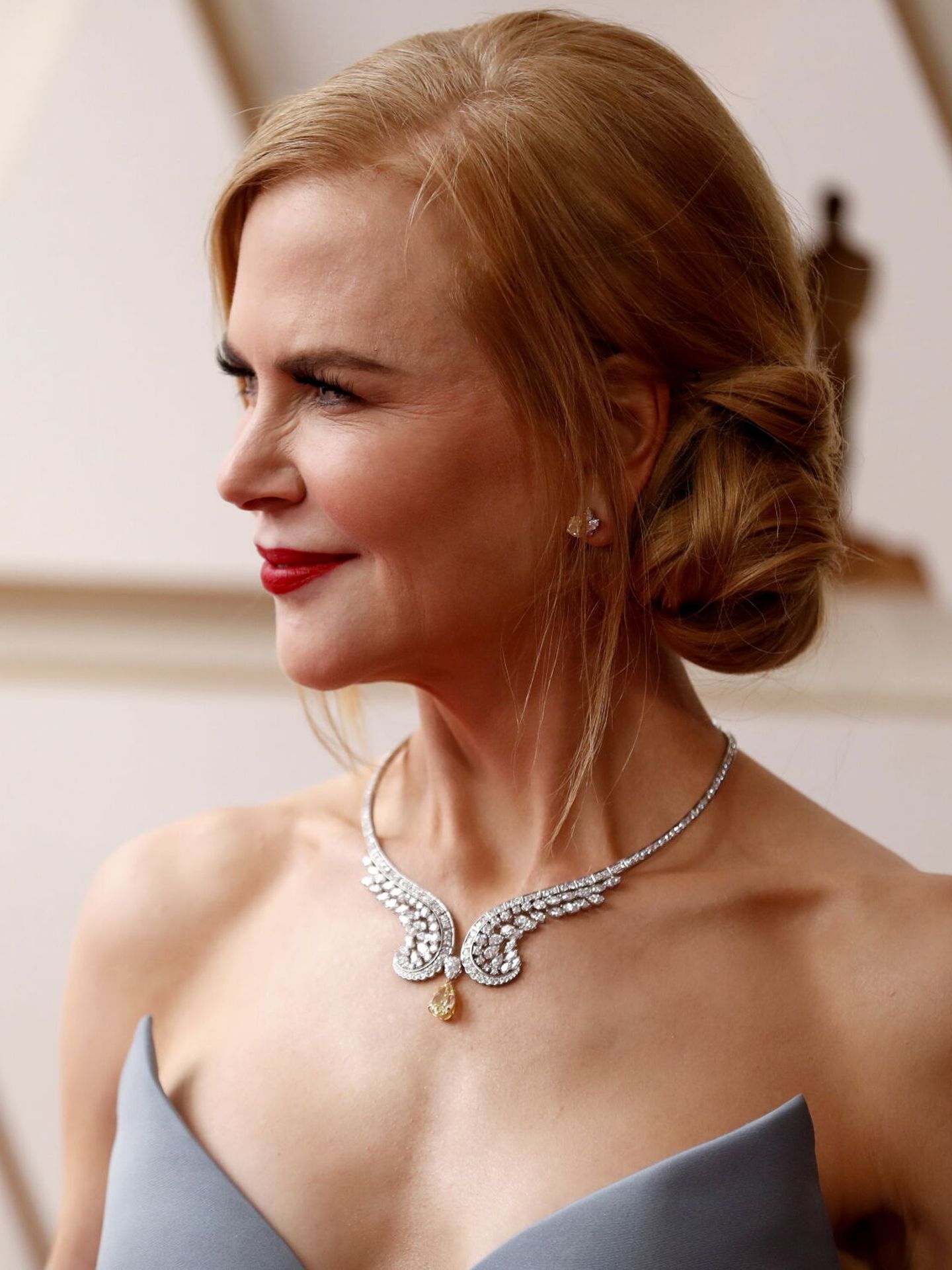 Hollywood (United States), 27 03 2022.- Nicole Kidman arrives for the 94th annual Academy Awards ceremony at the Dolby Theatre in Hollywood, Los Angeles, California, USA, 27 March 2022. The Oscars are presented for outstanding individual or collective efforts in filmmaking in 24 categories. (Estados Unidos) EFE EPA DAVID SWANSON 