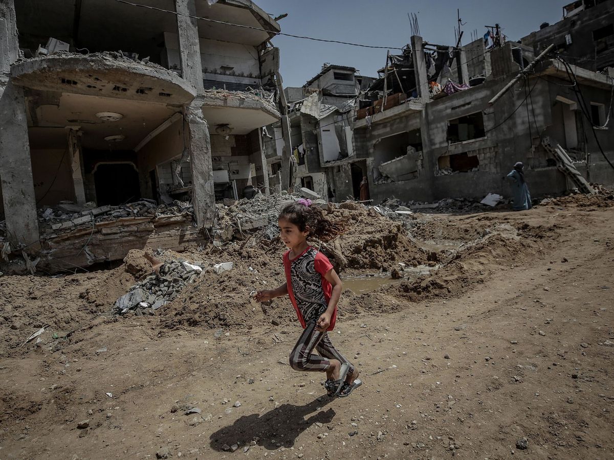 Foto: Una menor en la Franja de Gaza. (EFE)