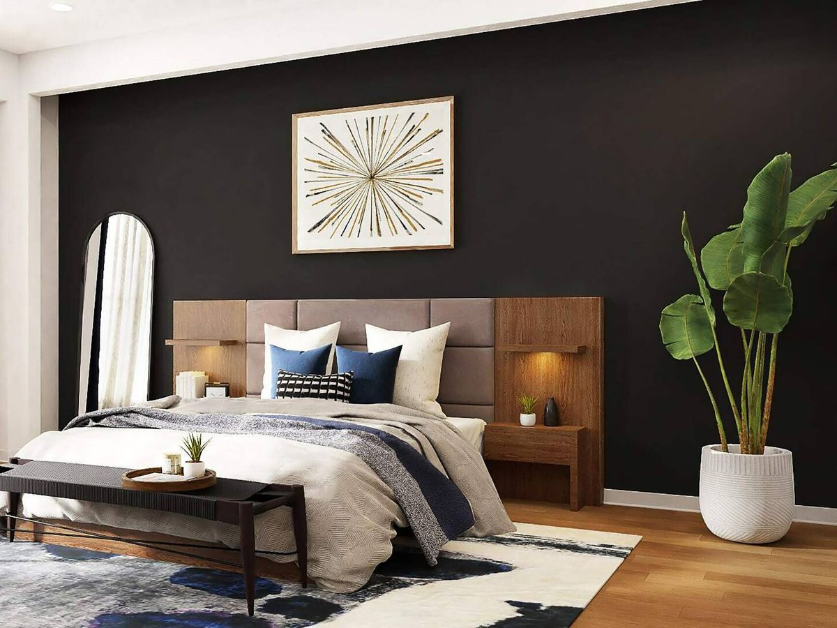 Foto: Un toque sofisticado a tu dormitorio con el color negro. (Unsplash/Spacejoy)
