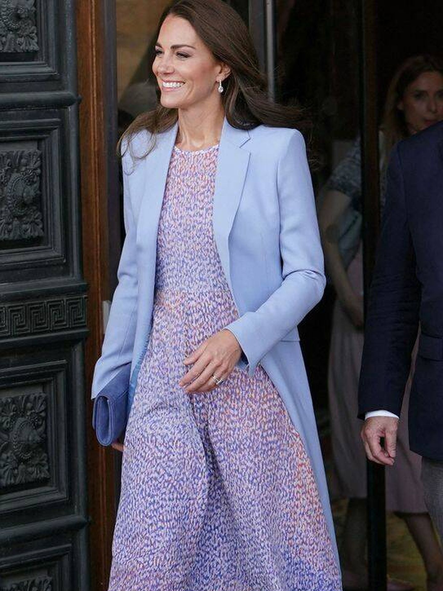 Kate Middleton, este jueves en Cambridge. (Reuters/Pool/Paul Edwards)