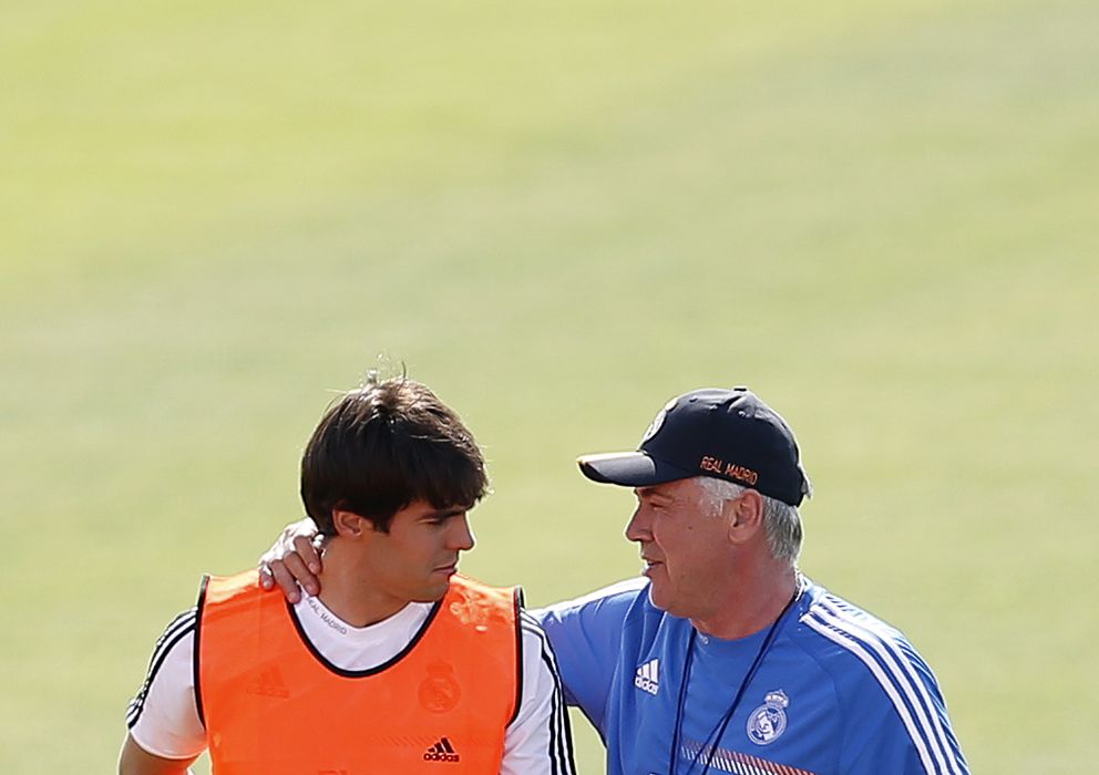Foto: Kaká y Ancelotti, en el Real Madrid (Reuters). 