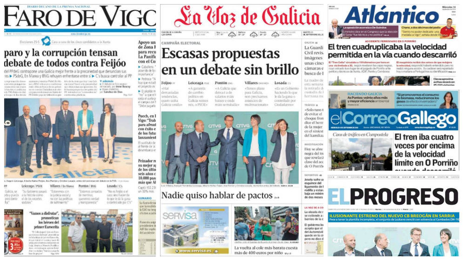 Foto: Revista de prensa de los medios gallegos
