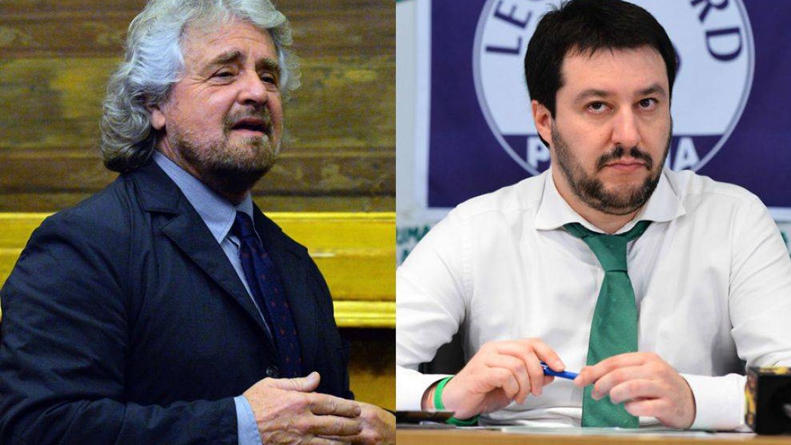 Foto: Beppe Grillo y Matteo Salvini (EFE)