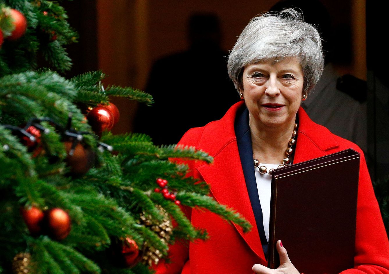 Theresa May, en el 10 de Downing Street. (Reuters)