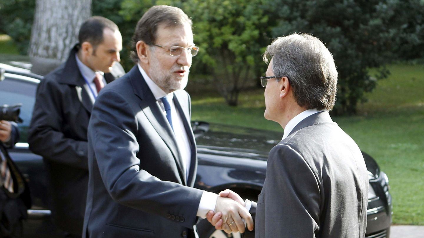 Artur Mas y Mariano Rajoy, en Barcelona el pasado mes de octubre (Efe).