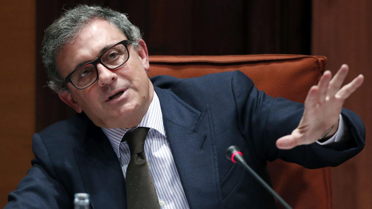 Jordi Pujol Ferrusola declara en el Parlament sobre el fraude fiscal. (EFE)